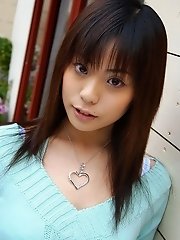 Sexy Asian cutie has nice tits she shows off