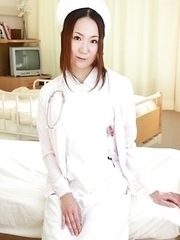 Hot nurse Mika Kojima wants to know if her pussy is in good health
